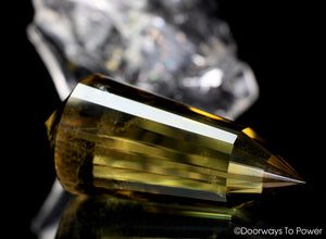 John of God Citrine 24 Sided Vogel Crystal 'Abundance' Healing Wand | Rare