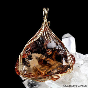 Celestial Heart Andara Pendant 14k 'Rainbow Body' GNIVLOVE PEEK