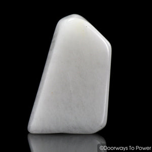 White Azeztulite Crystal Tumbled & Polished Gemstone