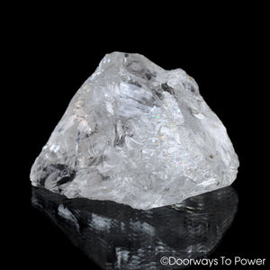 Satyaloka Azeztulite Quartz Crystal with Record Keeper + Rainbows