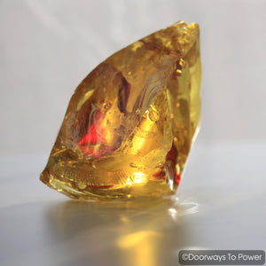 Solaris Monatomic Andara Crystal Glass 'Galactic Sun'