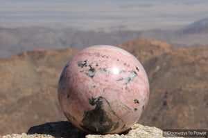 Rhodochrosite Sphere