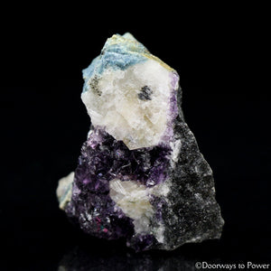 Russian Phenacite Aquamarine Purple Fluorite Crystal