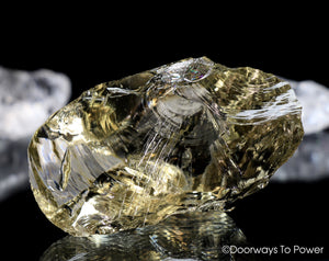 Celestial Gold Monatomic 'Golden Light Merkaba' Andara Crystal