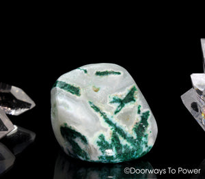 Malachite & Chrysocolla Crystal Tumbled Stone
