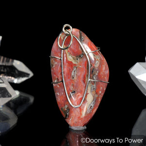 Cinnazez Azeztulite Crystal Pendant Azozeo Activated Heaven & Earth