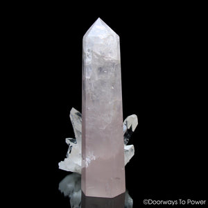 John of God Crystal Rose Quartz 'Divine Love' Casa Crystal Generator Point