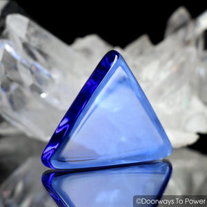 Siberian Blue Quartz Crystal Triangle