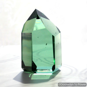 John of God Casa Crystal Point Green Obsidian Blessed & Energized