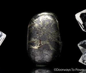 Healers Gold Tumbled Stone Polished Pyrite and Magnetite