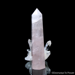 John of God Crystal Rose Quartz 'Divine Love' Casa Crystal Generator Point