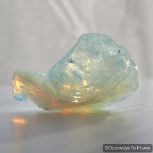 Angel Aura Opal Monatomic Andara Crystal w/ Rainbows 'Angel Codes'