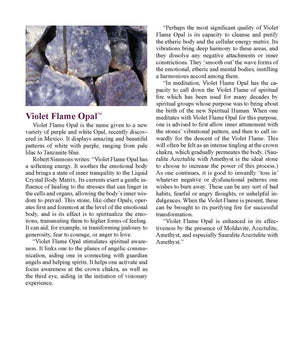 Violet Flame Opal Metaphysical Properties