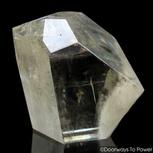 Golden Optical Calcite Crystal XL Altar Stone 'Multilevel Awareness' Rare