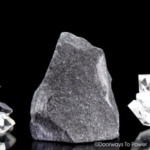 Black Azeztulite Crystal Altar Stone Azozeo Activated