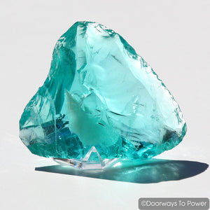 Cyan Angeles Andara Crystal Heart 'Celestial Messenger'