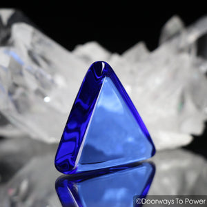 Siberian Blue Quartz Crystal Triangle