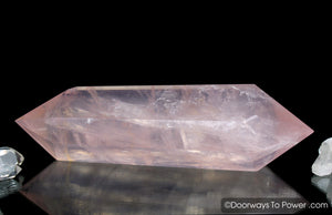 John of God Crystal Double Terminated Rose Quartz w/ Manifest Spirit, Portal Time Link