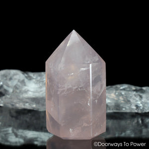 John of God Rose Quartz Casa Generator Crystal Point