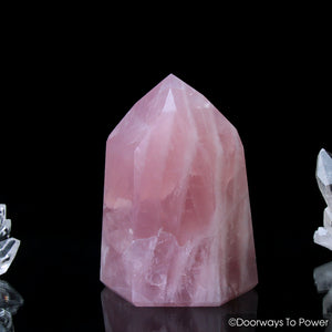 John of God Crystal Rose Quartz Temple Heart Master Dow Casa Crystal Point
