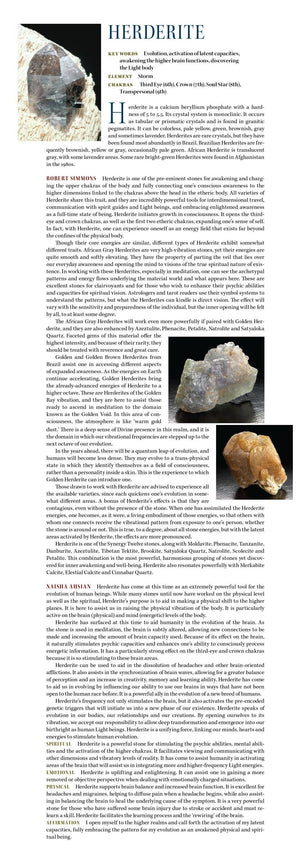 Herderite Metaphysical Properties