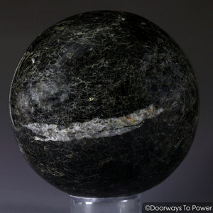 Powerful Black Tourmaline & Quartz Sphere 'Light in the Darkness'