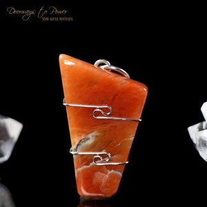 Satyaloka Rose Azeztulite Pendant