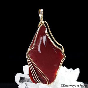 King Solomon Andara Crystal Pendant 14k 'Magic is Sacred'