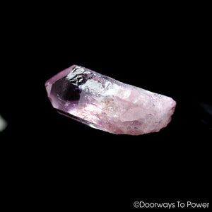Platinum Rose Aura Colombian Lemurian Seed Master Dow Record Keeper Crystal