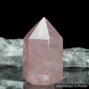 John of God Rose Quartz Casa Generator Crystal Point