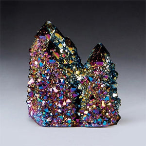 Titanium Aura Spirit Quartz Twin Crystal