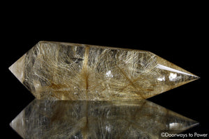 Golden Rutilated Quartz Vogel Crystal Dream Wand 'The Illuminator'