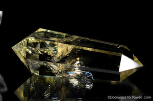 John of God Crystal Citrine Double Terminated Casa Crystal w/ Rainbows