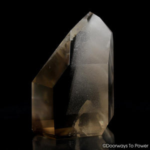 Golden Lemurian Phantom Manifestation Quartz Crystal