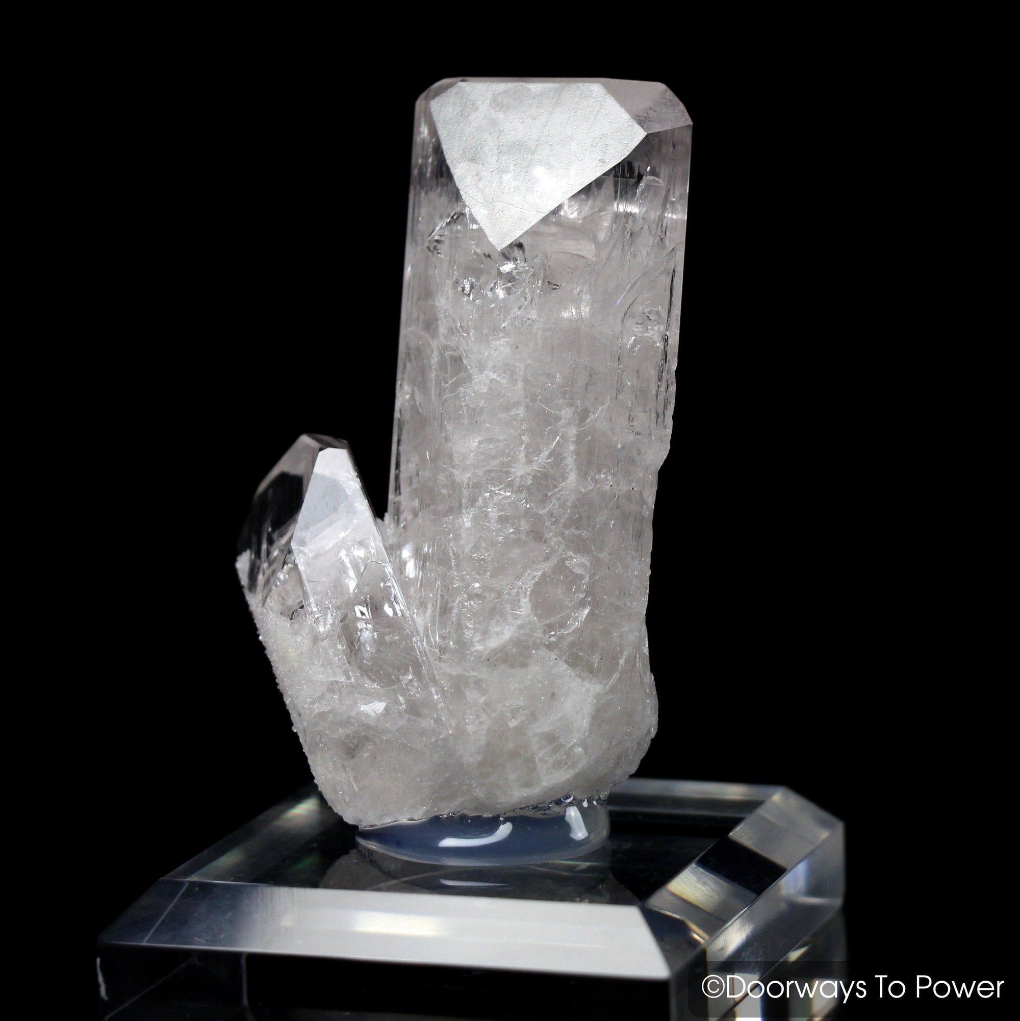 Danburite Synergy 12 Stone Twin Crystal Specimen Pyrite