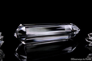 Galactic Golden Dolphin Vogel Healing Crystal Wand & Dow