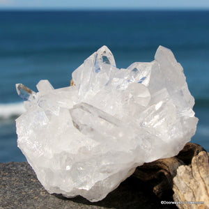 3.5" John of God Quartz Cluster Channeling Record Keeper Crystal