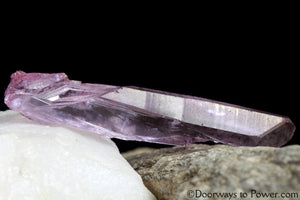 3" Rose Aura Lemurian Seed Pleiadian Starbrary Portal Time Link Crystal