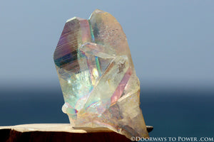 Powerful 3" Angel Aura Lemurian Seed Tantric Twin Pleiadian Starbrary Crystal