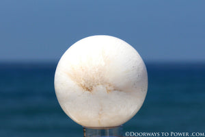 Rare Scolecite Synergy 12 Stone Crystal Sphere A +++ Top Quality