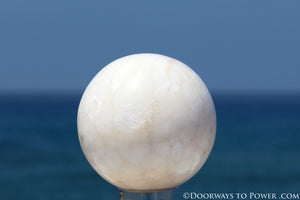 Rare Scolecite Synergy 12 Stone Crystal Sphere A +++ Top Quality