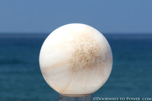 Rare Scolecite Synergy 12 Stone Crystal Sphere A +++ Top Quality