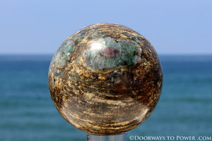 Stunning 3.5" Emerald Sphere A ++ Top Quality