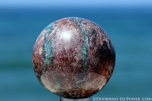 Beautiful 3.3" Ruby Kyanite Sphere A ++ Top Quality