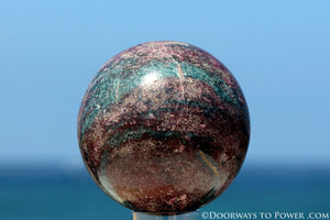 Beautiful 3.3" Ruby Kyanite Sphere A ++ Top Quality