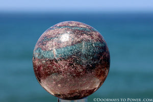 Beautiful 3.3" Ruby Kyanite Sphere A ++ Top Quality