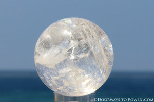 Rare 2.65" Satyaloka Azeztulite Sphere Azozeo Super Activated