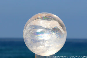 Rare 2.65" Satyaloka Azeztulite Sphere Azozeo Super Activated