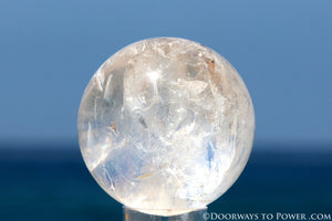 Rare 2.65" Satyaloka Azeztulite Sphere Azozeo Super Activated