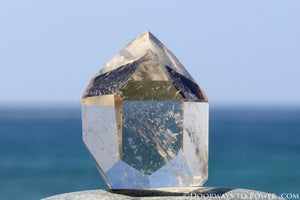 Beautiful John of God Citrine Temple Heart Dow Prosperity Crystal Point